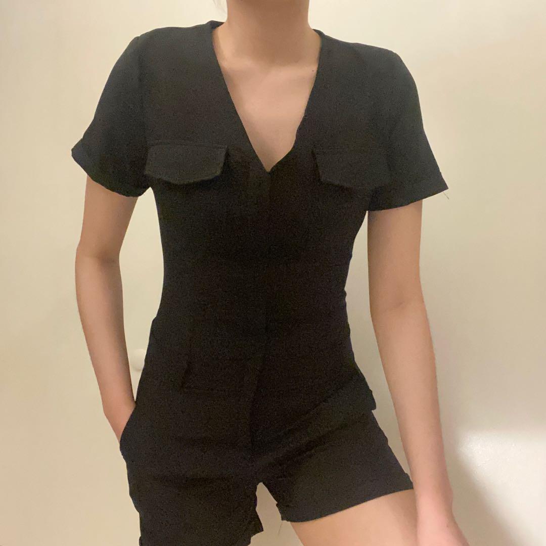 black classy romper