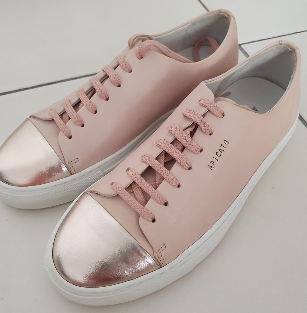 BN Axel Arigato Rose Gold Cap Toe Sneakers
