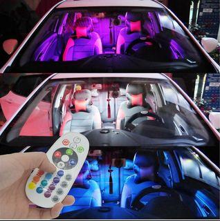 Brand New 2pcs of 5050 12SMD / 15SMD / 24SMD / 36SMD with Remote Control RGB Car LEDs Panel Interior Auto Light Reading / Dome Lights