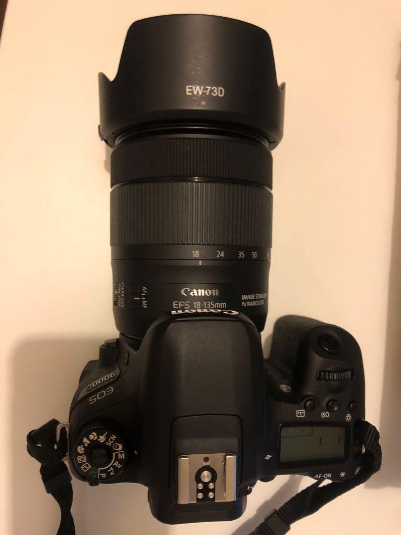 Canon EOS 9000D/77D 連18-135mm鏡頭, 攝影器材, 鏡頭及裝備- Carousell