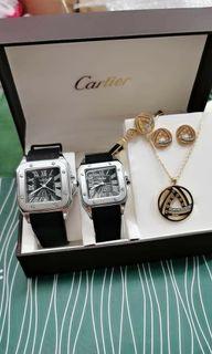 Cartier Couple watch with accessories