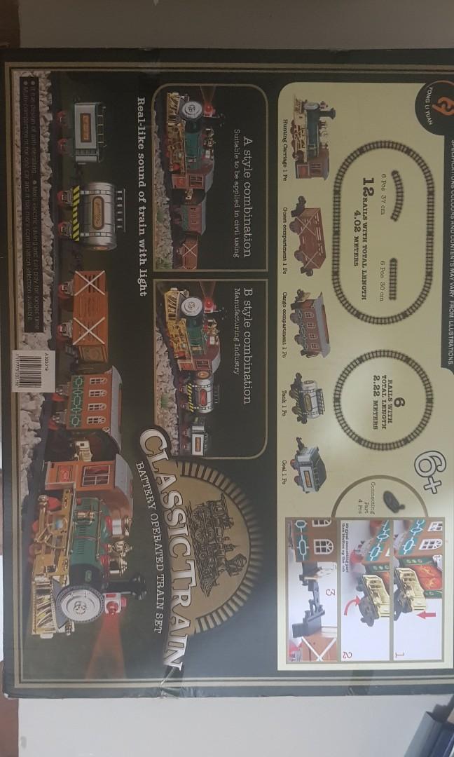 Classic train (Category: Vehicle & Diecast Models) located in Paranaque City. Submitted by letthingsgo (Listing ID 1067321788, Image 2). Description: with sounds and lights.