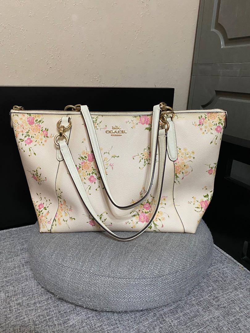 Coach Ava tote in signature canvas with floral bundle print F28965 CHALK Women s Fashion Bags Wallets Purses Pouches on Carousell