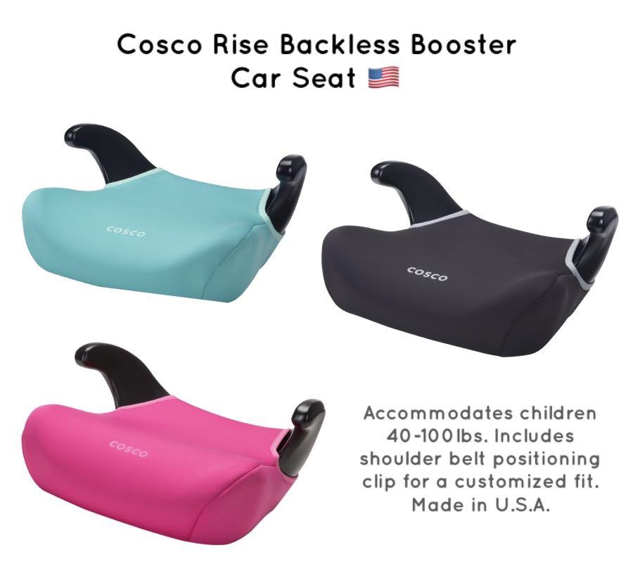 Cosco Rise Backless Booster Car Seat, Babies & Kids, Going Out, Car