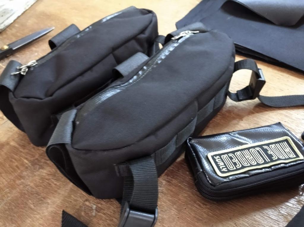 Bespoke Bicycle Handlebar Bag for JonesH Loop, Comfort bars, White Lab