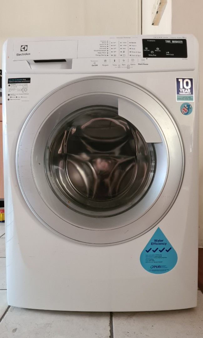 Electrolux 8kg frontload washing machine, model EWF12844, TV & Home