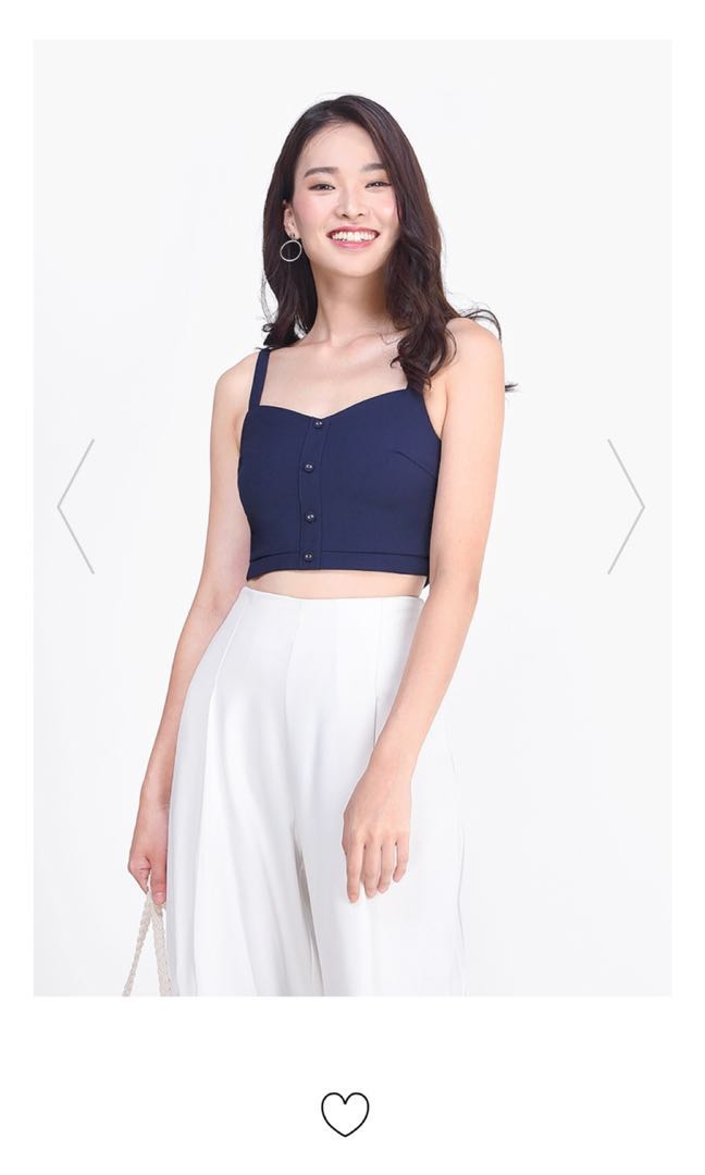 navy bralet