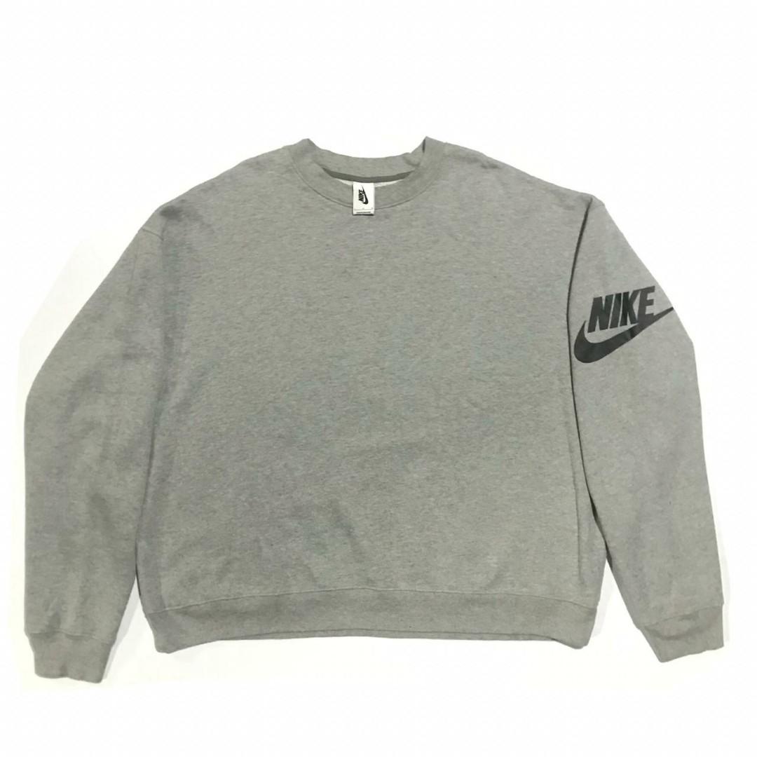 Fear of god x nike nrg ti crewneck dark grey heather hotsell