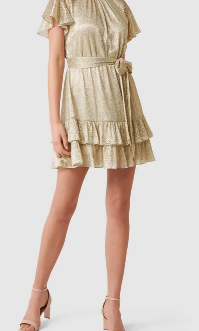 Camilla foil print deals satin dress