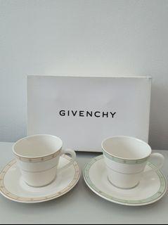 Givenchy cups and saucer set