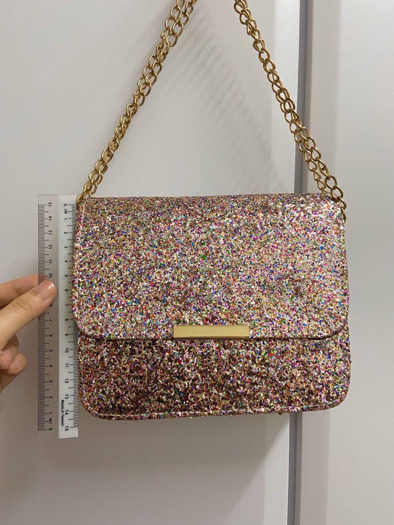 Glitter sling bag