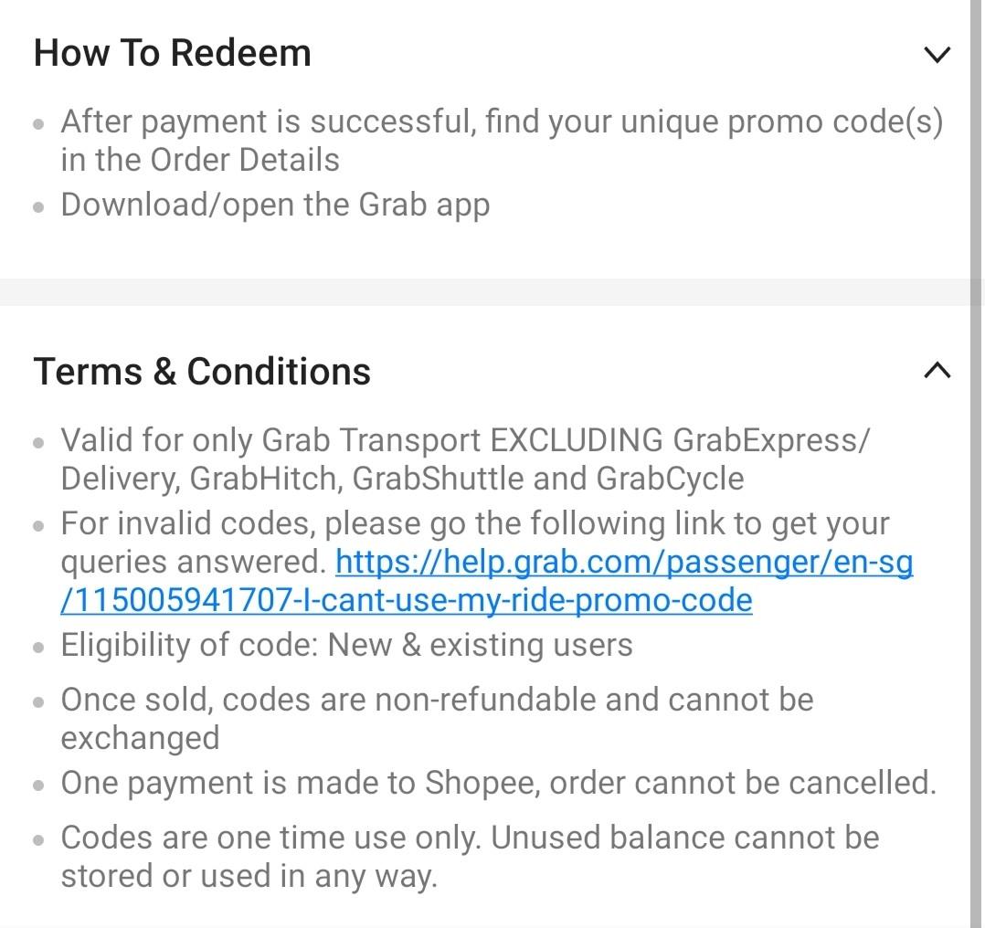 Grabshuttle best sale promo code