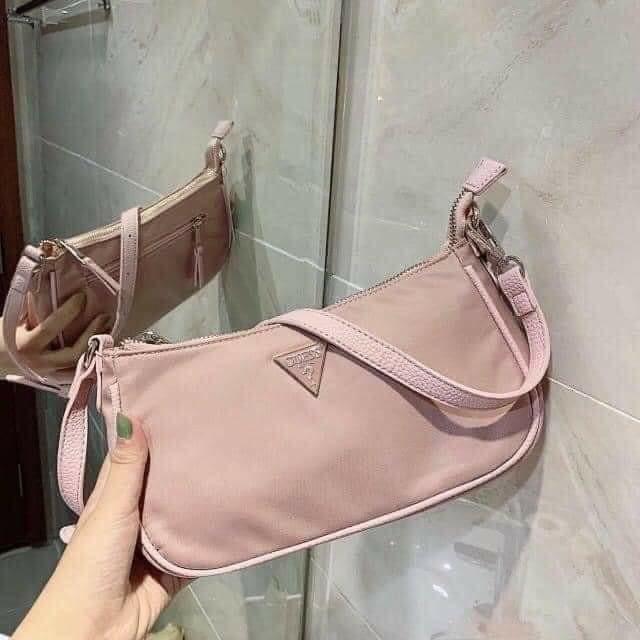 Guess baby pink top bag