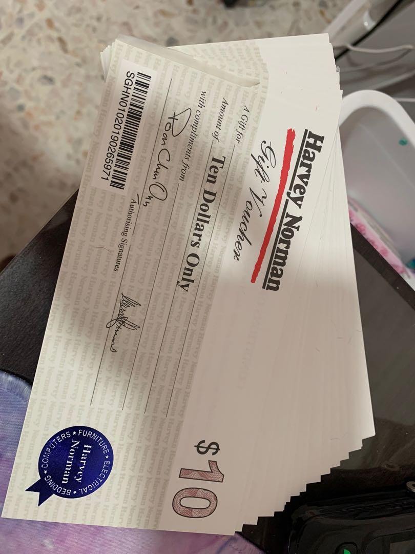 Harvey Norman vouchers, Everything Else on Carousell