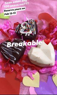 Smashable heart chocolate for Valentine’s Special Gift