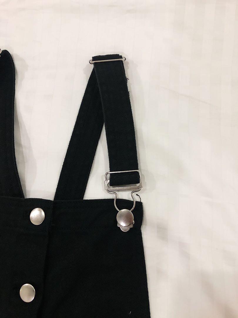 Leather pinafore hotsell dress h&m