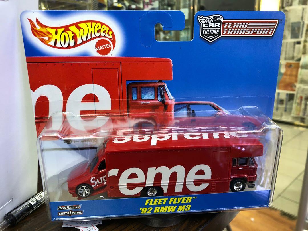 Hotwheels x Supreme team transport Fleet Flyer 92 BMW M3 E30, 興趣