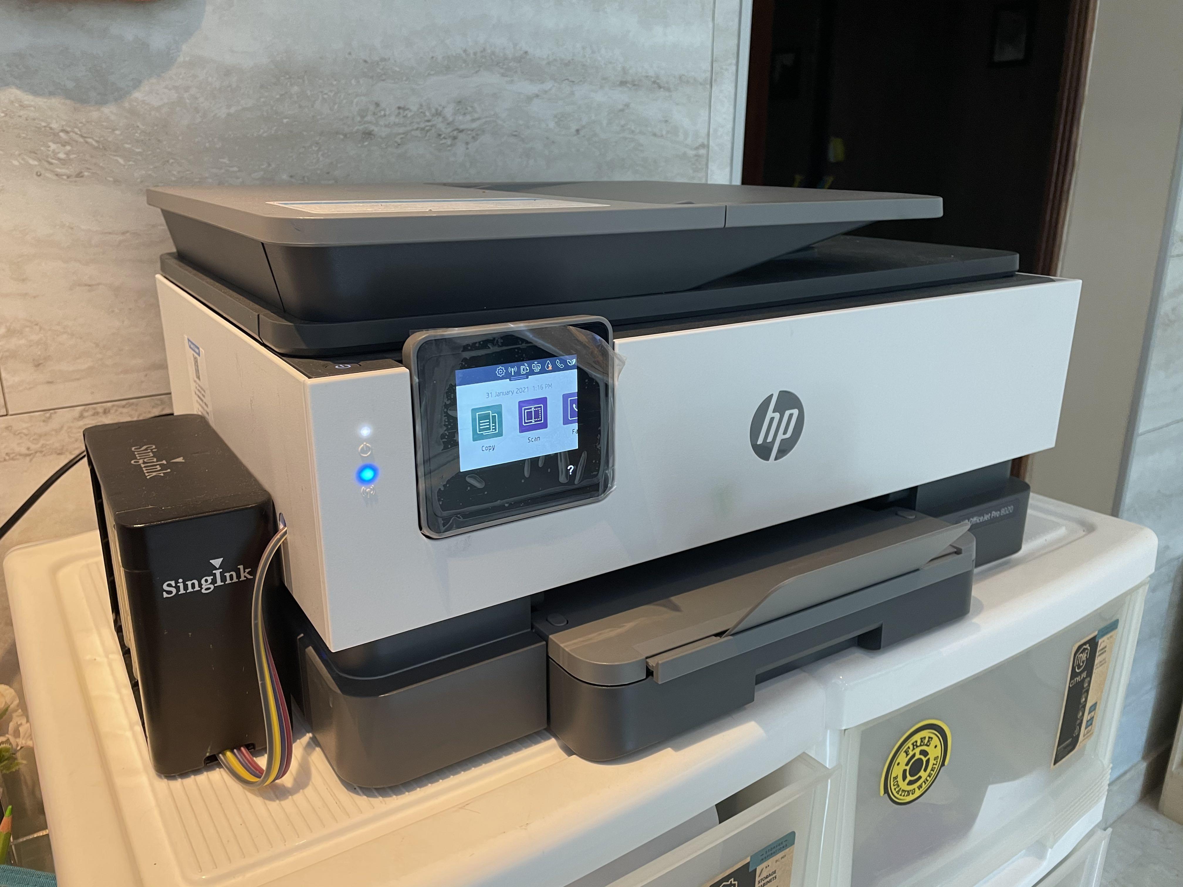 HP officejet pro 8020 Printer with the Singink ink tank system