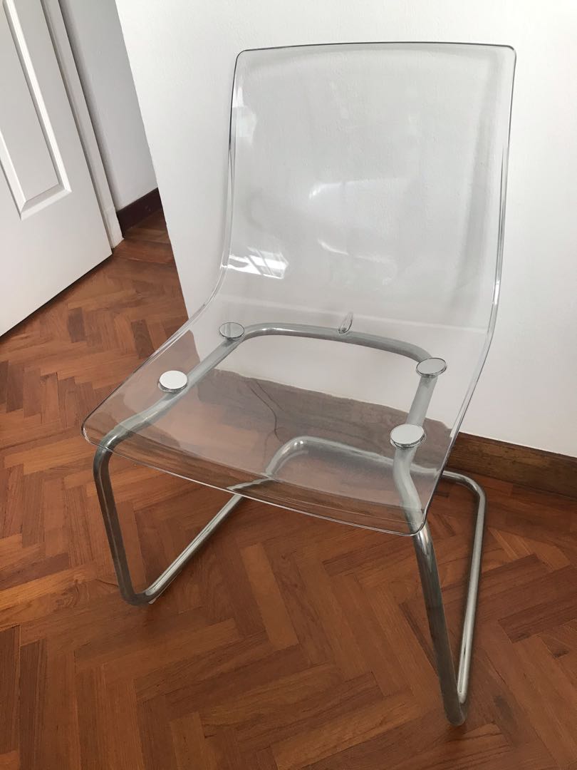 Transparent shop ikea chair