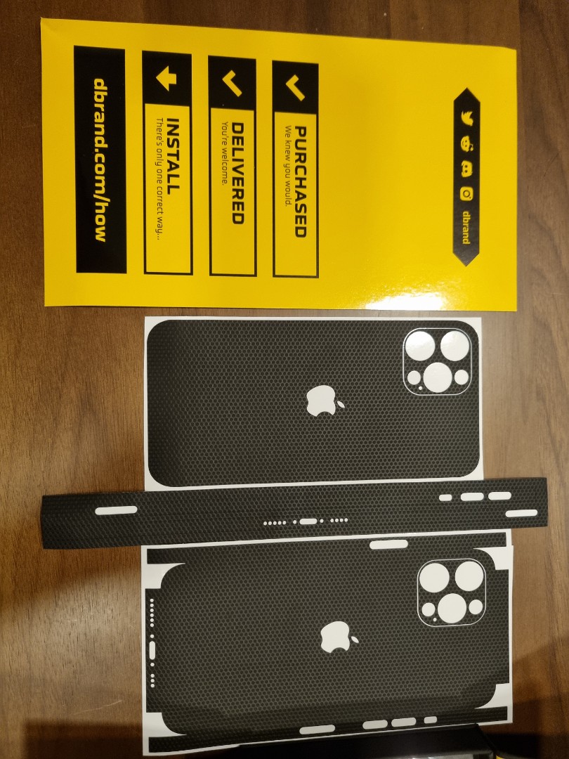 iPhone 12 Pro Max Dbrand Skin With Screen Protector, Mobile Phones