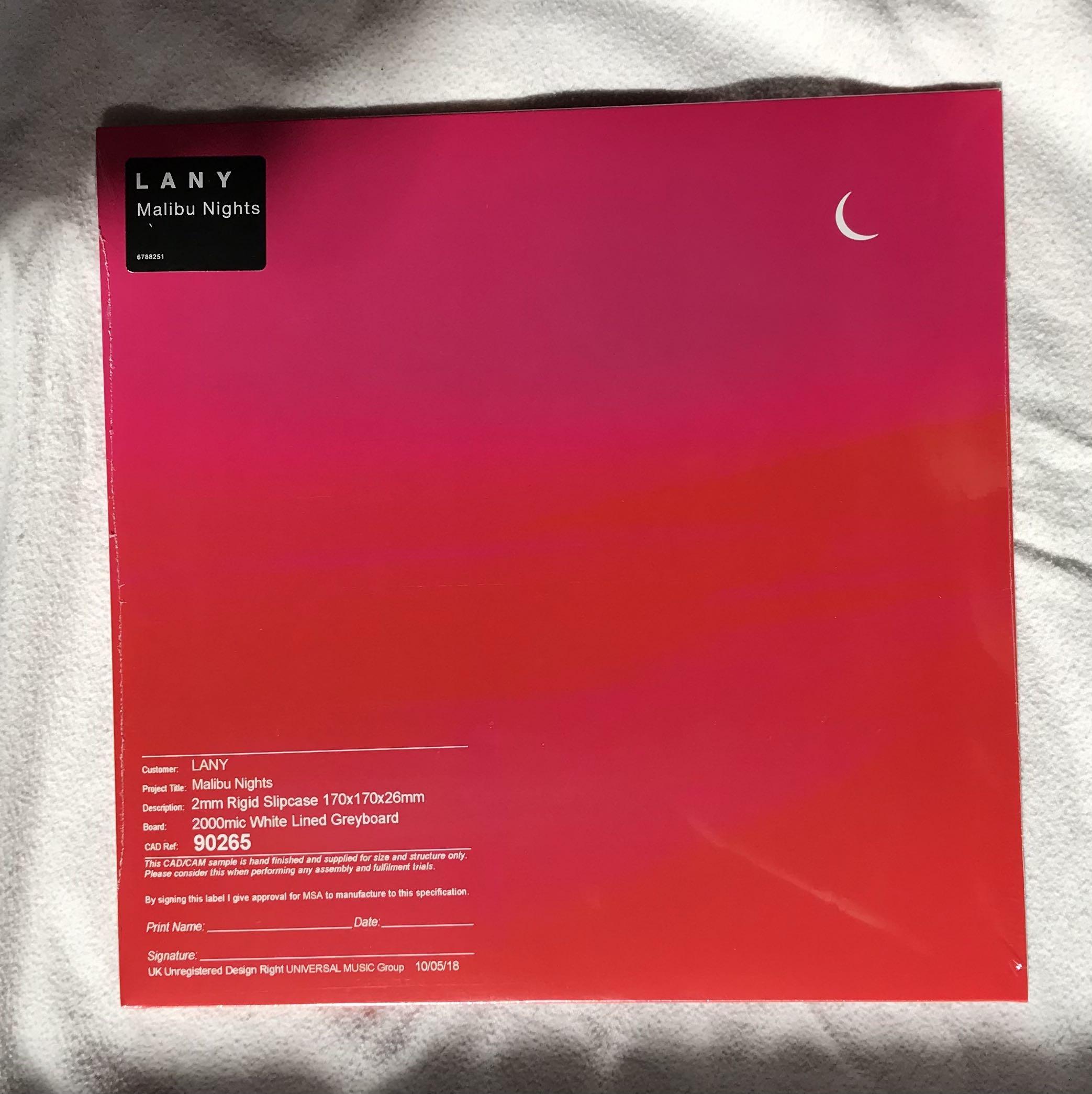 レイニーLANY malibu nights LPレコード clear盤 - 洋楽