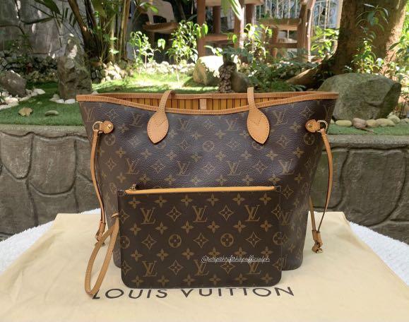 Louis Vuitton Mimosa Neverfull MM with pouch, Luxury, Bags & Wallets on  Carousell