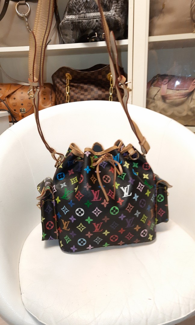 LV MULTICOLOR BUCKET BAG, Luxury, Bags & Wallets on Carousell