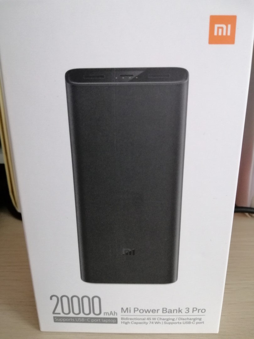 Mi Power Bank 3 Pro 20000mah Mobile Phones Gadgets Mobile Gadget Accessories Power Banks Chargers On Carousell
