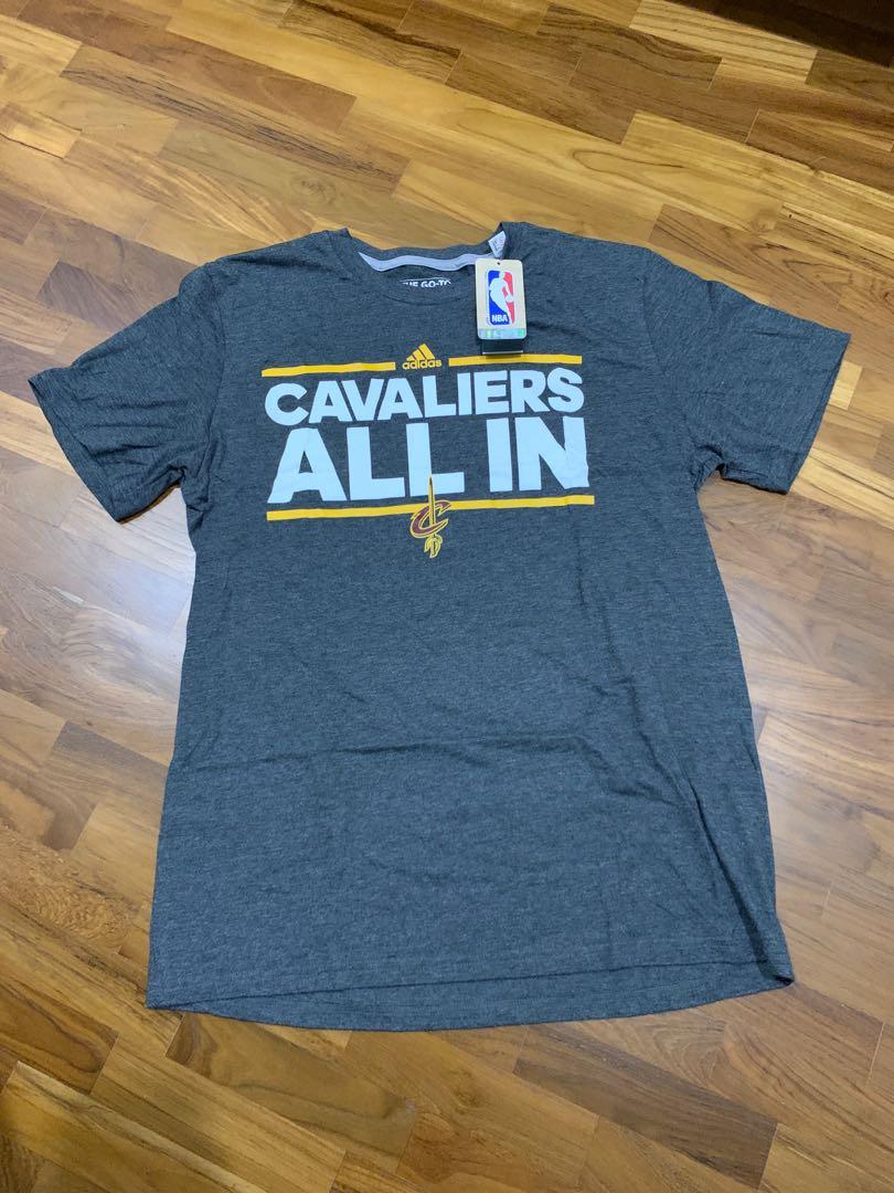 Kevin Love Cleveland Cavaliers Shirt Adidas Go To Tee Blue Short Sleeve Men  XL