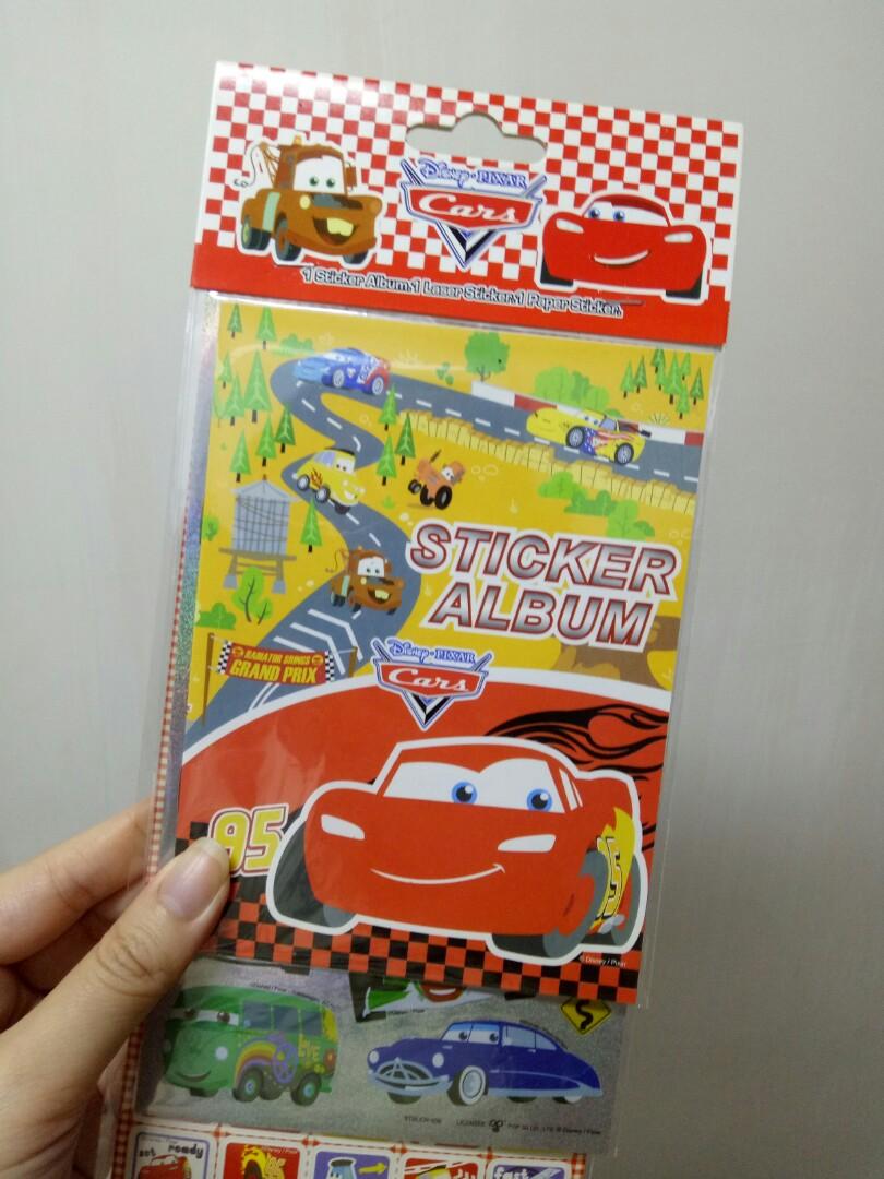 [new] 全新反斗車王貼紙簿+貼紙套裝 PIXAR Cars sticker album with stickers, 興趣與生活, 手作 ...