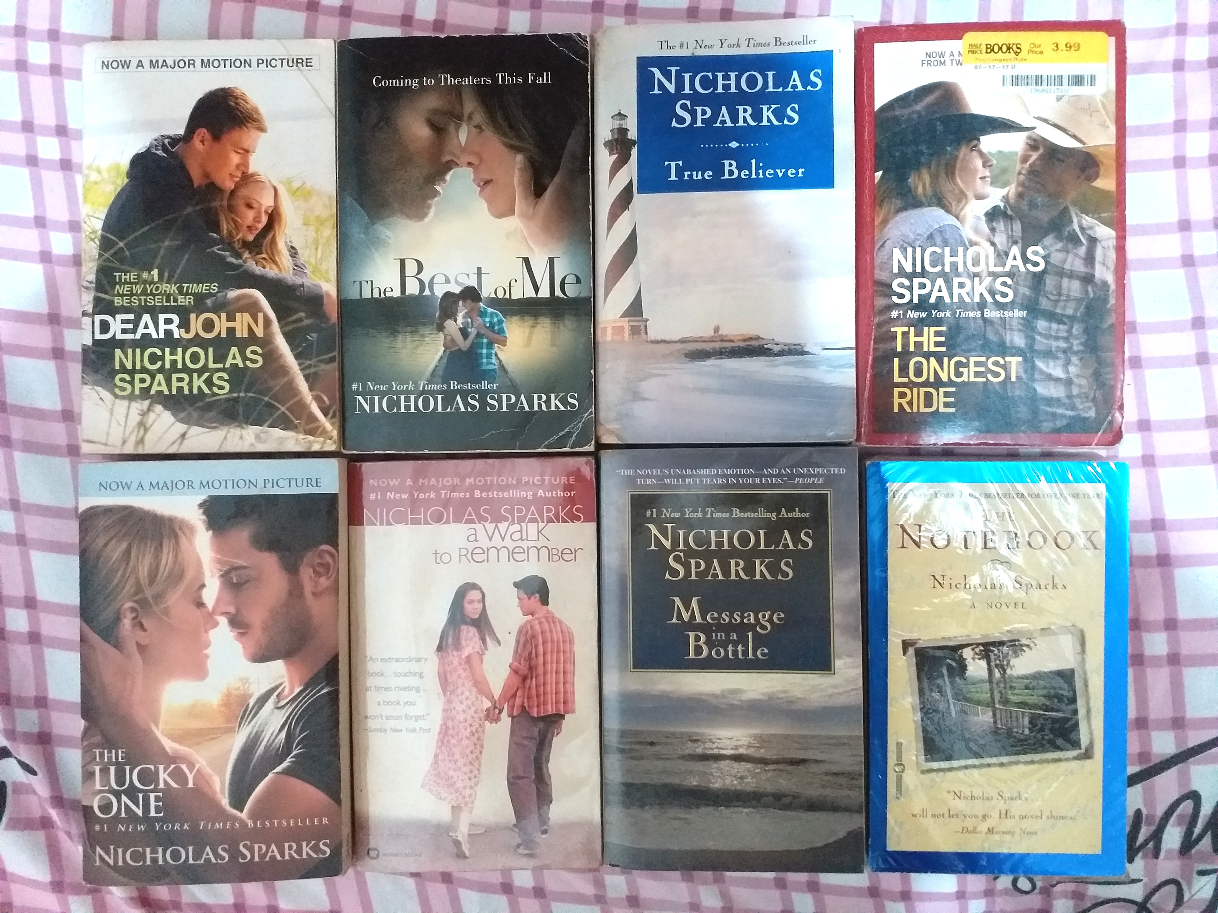 Nicholas Sparks Books, Hobbies & Toys, Books & Magazines, Fiction