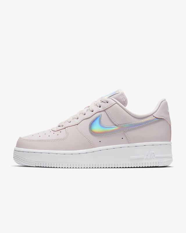 Nike Air Force 1 Low Pink Iridescent Sneakers Shoes