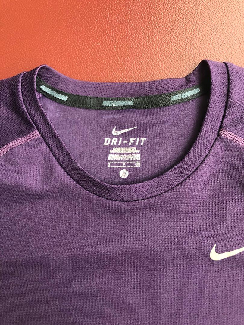 Nike Dri-Fit Purple T-Shirt, Men's Fashion, Activewear on Carousell