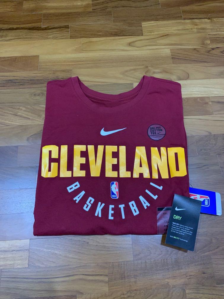 Cleveland Cavaliers Nike NBA Long Sleeve Warm Up Shirt Size XLT XL Tall  Gray NWT