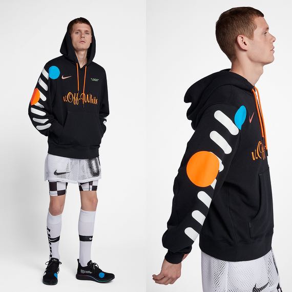 Nikelab x Off-White Mercurial NRG Hoodie Black XL, Men's Fashion
