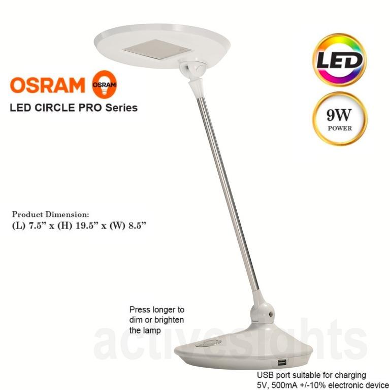 OSRAM LED Circle Pro Single Arm Table Lamp