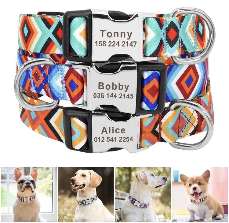 Pet id tag custom for dog cat personalized many shapes and colors to choose from clearance