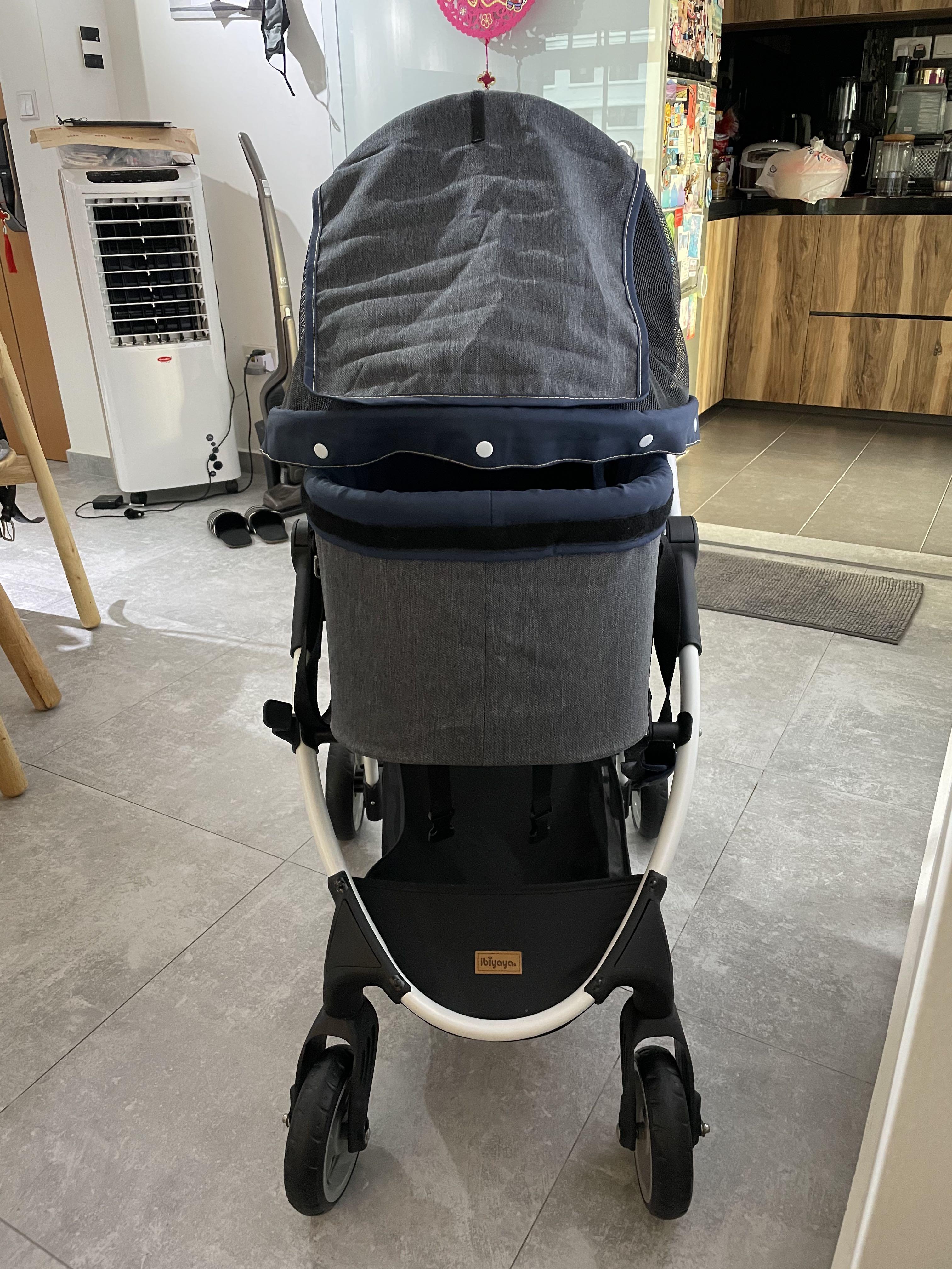 PET STROLLER IBIYAYA CLEO (DENIM), Pet Supplies, Homes & Other Pet