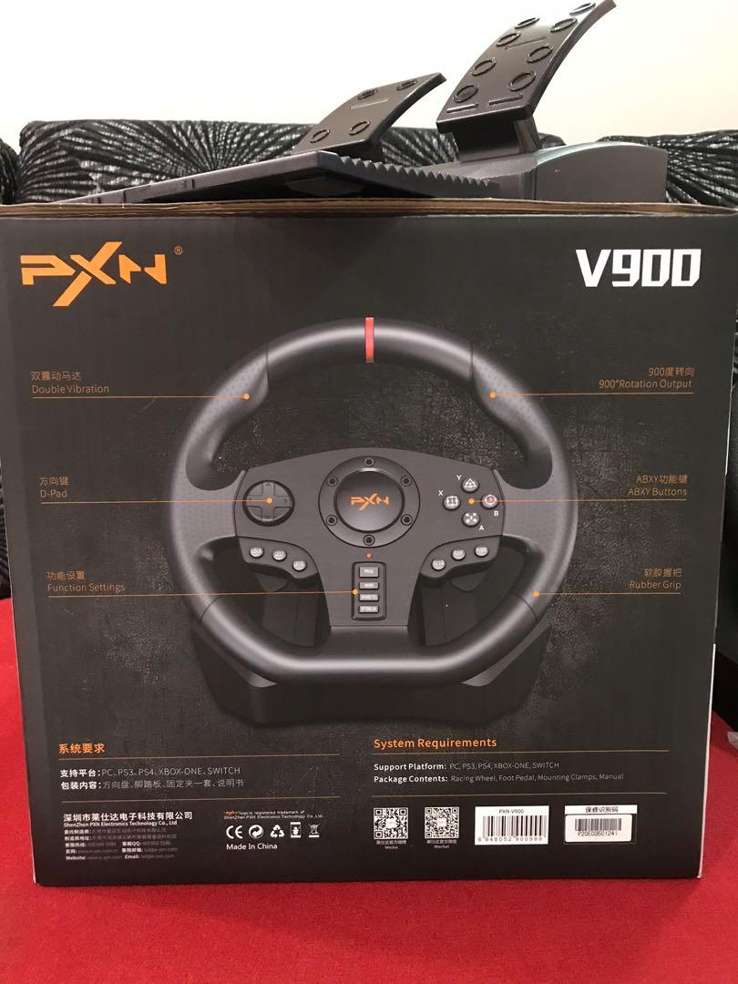 PXN V900 Gaming Racing Wheel, Video Gaming, Gaming Accessories, Virtual Reality on Carousell