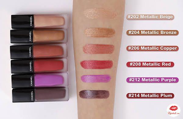 Chanel rouge allure ink metallic beige clearance