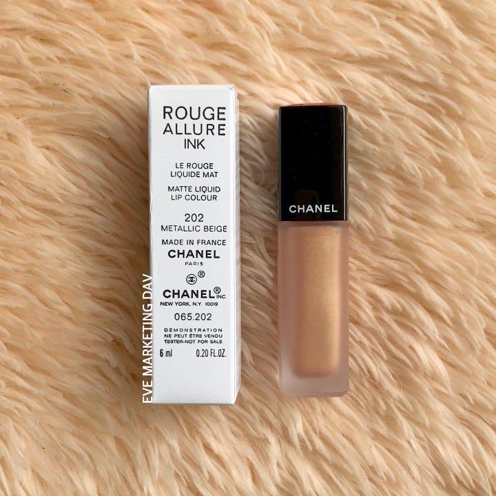 chanel rouge allure ink metallic beige