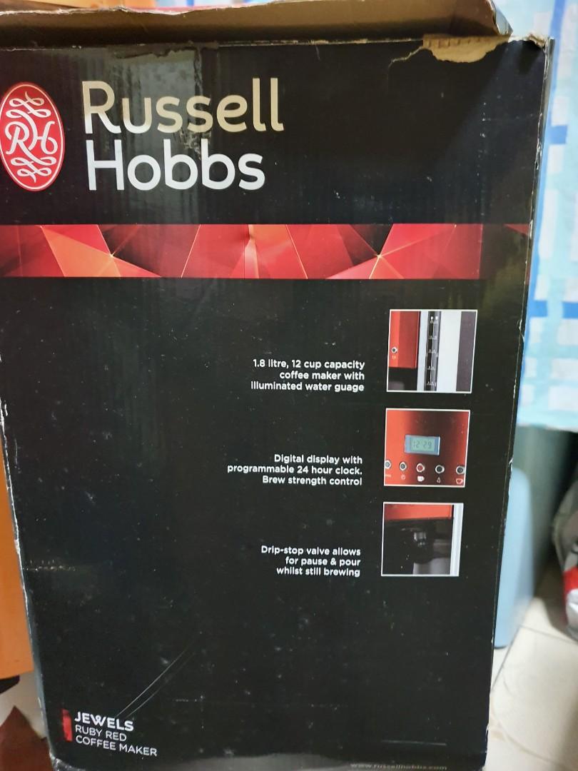 Russell Hobbs 18626-56 Jewels Coffee Maker - Red 220 VOLTS NOT FOR USA