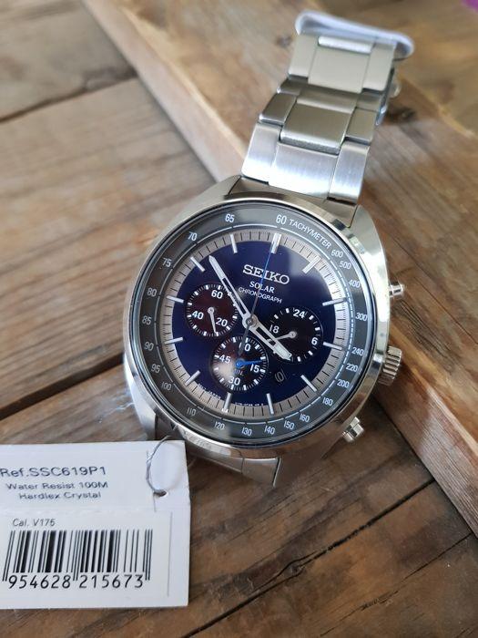 Seiko solar best sale chronograph ssc619p1
