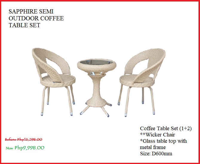 Semi Outdoor Coffee Table Set Home Furniture Office Furniture Home Living Furniture Furniture Home Living Furniture Tables Sets On Carousell