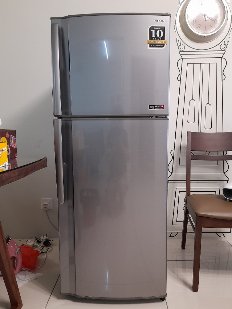 Sharp 2 Door Fridge (240 Litre) SJ273TSL, TV & Home Appliances