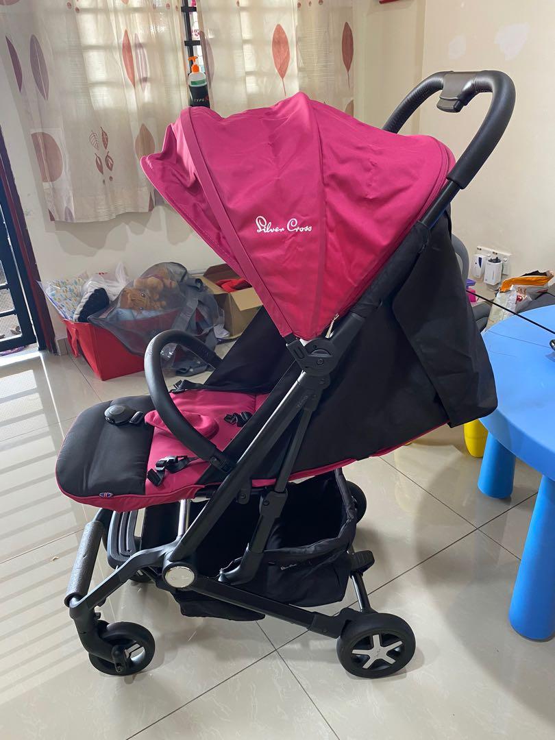 Silver Cross Jet Pink Babies Kids Going Out Strollers on