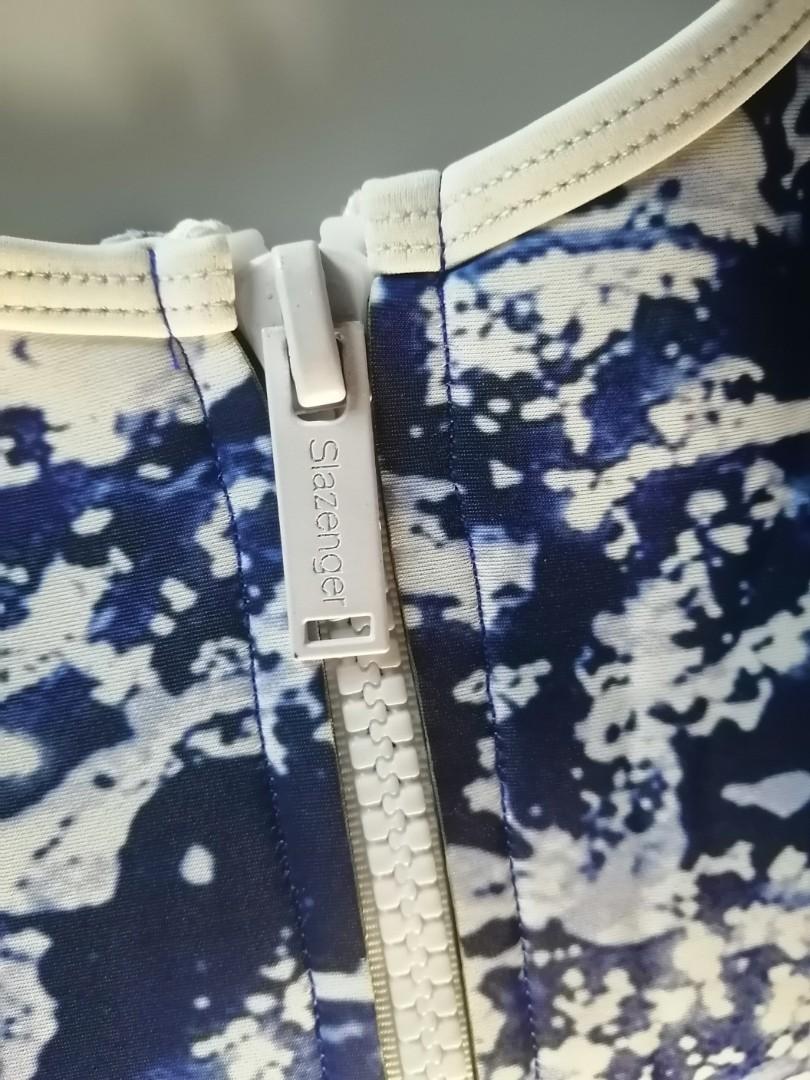 Slazenger Zip Short Sleeve Bikini Women s Fashion Swimwear Bikinis Swimsuits on Carousell