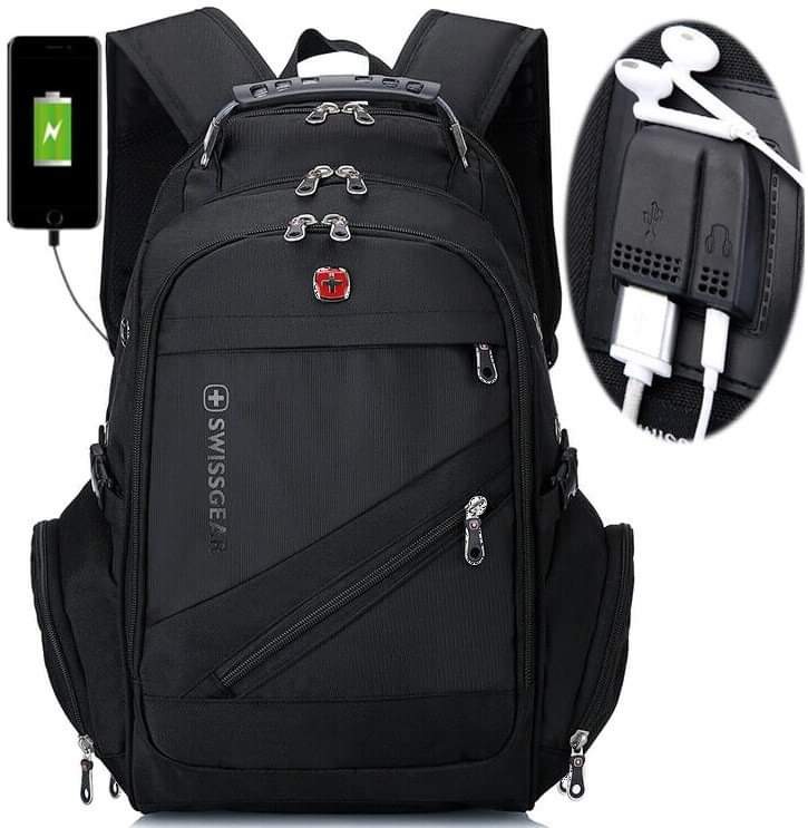 SwissGear Backpack With USB and Headset Port With Rain Cover, Men's  Fashion, Bags, Backpacks on Carousell