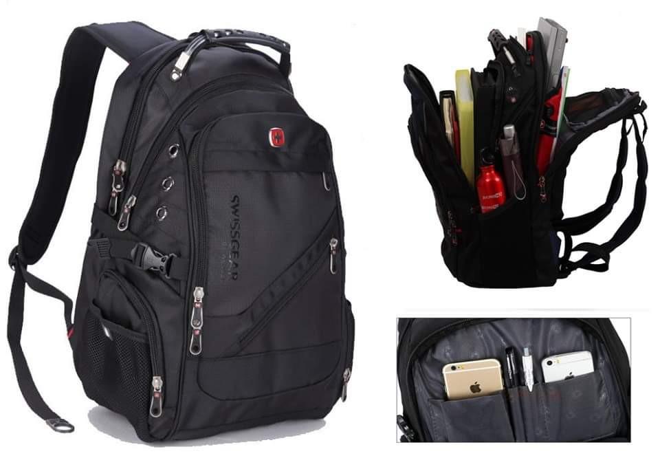 SwissGear Backpack With USB and Headset Port With Rain Cover