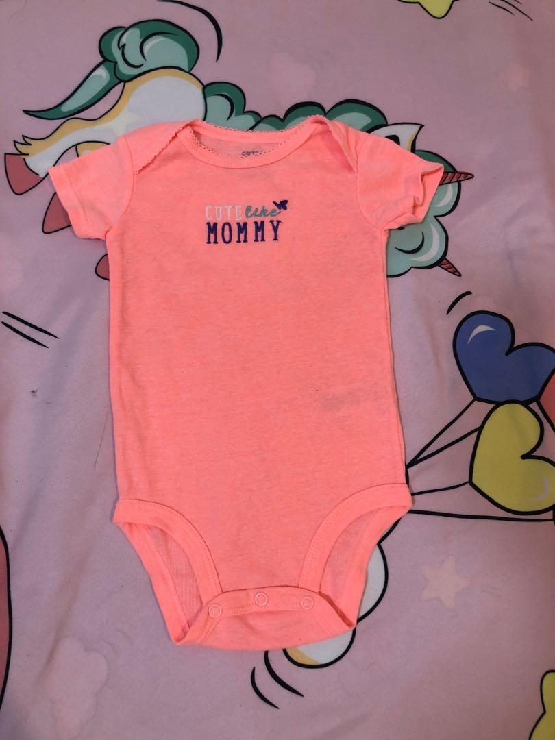 TAKE ALL BUNDLE! Carter’s 5-pc Bodysuits, 6M (Category: Babies & Kids Fashion) located in Plaridel. Submitted by decluttermeow (Listing ID 1067214607, Image 2). Description: What are included? • 5 pcs baby onesies in 6M Items’ conditions: • Very good used condition. • Some has holes and stains, please see pictures. Note: These items were used and loved by us and are in good condition but please manage your expectations..